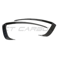 TESLA MODEL S 2021+ CARBON FIBRE FRONT BUMPER CANARDS-Accessories-CT CARBON-CT Carbon - High-quality carbon fiber and gloss black aerodynamic parts for premium sports and luxury vehicles.