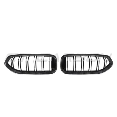 BMW Z4 G29 PRE-LCI DOUBLE SLAT CARBON FIBRE FRONT GRILLE-Grille-CT CARBON-CT Carbon - High-quality carbon fiber and gloss black aerodynamic parts for premium sports and luxury vehicles.