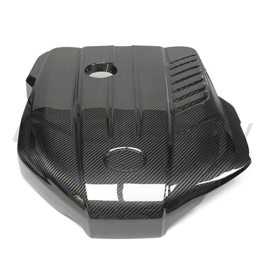 TOYOTA SUPRA A90 3.0T B58 CARBON FIBRE ENGINE COVER-Accessories-CT CARBON-CT Carbon - High-quality carbon fiber and gloss black aerodynamic parts for premium sports and luxury vehicles.