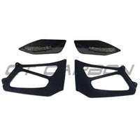 PORSCHE 911 GT2 RS/GT3 RS WING RISERS - BLACK - CT DESIGN