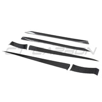TESLA MODEL S 2021+ CARBON FIBRE DOOR TRIM ADD ON-Accessories-CT CARBON-CT Carbon - High-quality carbon fiber and gloss black aerodynamic parts for premium sports and luxury vehicles.