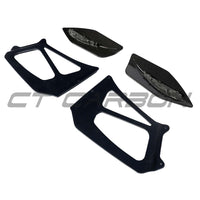 PORSCHE 911 GT2 RS/GT3 RS WING RISERS - BLACK - CT DESIGN