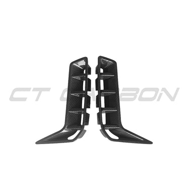 BMW G05 X5 LCI 2024+ LCI CARBON FIBRE FRONT VENT ADD ON-Accessories-CT CARBON-CT Carbon - High-quality carbon fiber and gloss black aerodynamic parts for premium sports and luxury vehicles.