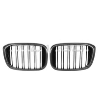 BMW G01 X3 2017-2021 DOUBLE SLAT CARBON FIBRE GRILLES-Accessories-CT CARBON-CT Carbon - High-quality carbon fiber and gloss black aerodynamic parts for premium sports and luxury vehicles.