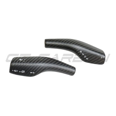 TESLA MODEL 3 & Y 2017+ MATTE CARBON FIBRE STALK COVER-Accessories-CT CARBON-CT Carbon - High-quality carbon fiber and gloss black aerodynamic parts for premium sports and luxury vehicles.