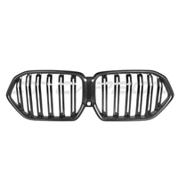 BMW X6 G06 LCI DOUBLE SLAT CARBON FIBRE FRONT GRILLE-Grille-CT CARBON-CT Carbon - High-quality carbon fiber and gloss black aerodynamic parts for premium sports and luxury vehicles.