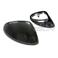 PORSCHE CAYENNE 9YA 2018-2024 CARBON FIBRE MIRRORS -WITHOUT LANE ASSIST - RHD-Accessories-CT CARBON-CT Carbon - High-quality carbon fiber and gloss black aerodynamic parts for premium sports and luxury vehicles.