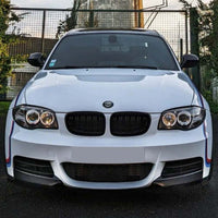 BMW E82/E88 1 SERIES 2007-2013 GLOSS BLACK SPLITTER CORNERS