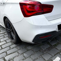 BMW F20/F21 1 SERIES LCI 2015-2019 GLOSS BLACK REAR BUMPER CORNERS