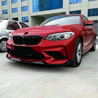 BMW F87 M2C 2018-2021 GLOSS BLACK SPLITTER - V2