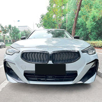 BMW G42 2 SERIES 2021-2024 GLOSS BLACK FRONT BUMPER TRIMS