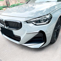 BMW G42 2 SERIES 2021-2024 GLOSS BLACK FRONT BUMPER TRIMS