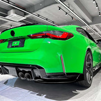 BMW G82 & G83 M4 2021+ GLOSS BLACK REAR BUMPER CORNERS