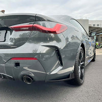 BMW G22/G23 4 SERIES 2020-2024 GLOSS BLACK REAR BUMPER CORNERS