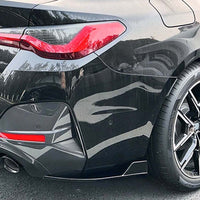 BMW G26 4 SERIES & i4 2020-2024 GLOSS BLACK FRONT BUMPER CORNERS