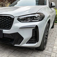 BMW G01 X3 LCI 2022+ GLOSS BLACK REAR BUMPER TRIMS - V1