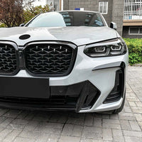BMW G01 X3 LCI 2022+ GLOSS BLACK REAR BUMPER TRIMS - V1