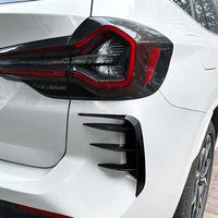 BMW G01 X3 LCI 2022+ GLOSS BLACK REAR BUMPER TRIMS - V2