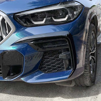 BMW G06 X6 PRE-LCI 2019-2023 GLOSS BLACK FRONT BUMPER TRIMS