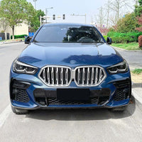 BMW G06 X6 PRE-LCI 2019-2023 GLOSS BLACK FRONT BUMPER TRIMS