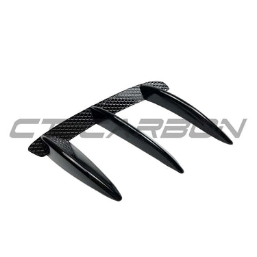 MERCEDES A-CLASS W176 (FACELIFT) 2015-2018 GLOSS BLACK REAR BUMPER TRIMS