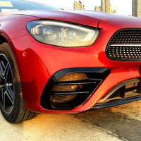 MERCEDES E-CLASS W213/S213 (FACELIFT) 2020-2023 GLOSS BLACK FRONT BUMPER VENTS
