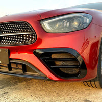 MERCEDES E-CLASS W213/S213 (FACELIFT) 2020-2023 GLOSS BLACK FRONT BUMPER VENTS