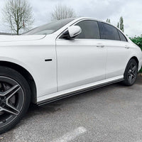 MERCEDES E-CLASS W213/S213/E63 2017-2023 GLOSS BLACK SIDE SKIRTS