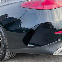 MERCEDES E-CLASS W214 SALOON 2023+ GLOSS BLACK REAR BUMPER TRIMS