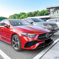 MERCEDES A-CLASS W177 (PRE-FACELIFT) 2018-2022 GLOSS BLACK SPLITTER