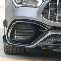 MERCEDES CLA 45 C118/X118 2019-2023 GLOSS BLACK FRONT BUMPER VENT TRIMS