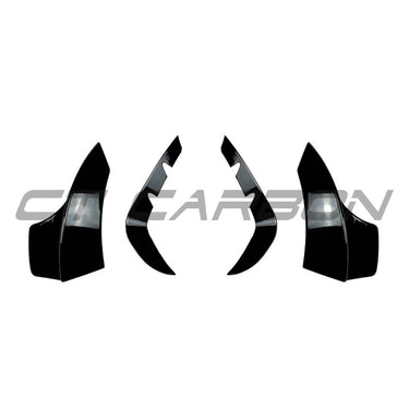 MERCEDES GLB-CLASS (X247) & GLB 35 4MATIC 2019-2023 GLOSS BLACK FRONT BUMPER TRIMS