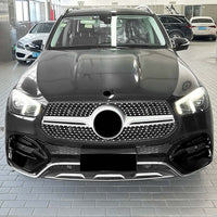 MERCEDES GLE-CLASS W167/C167 2019-2023 GLOSS BLACK FRONT BUMPER VENT TRIMS