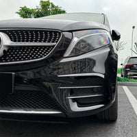 MERCEDES (W447) VITO/VIANO/EVITO 2014+ GLOSS BLACK FRONT BUMPER TRIMS