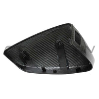 AUDI A3/S3/RS3 8Y 2022+ CARBON FIBRE MIRROR COVERS WITH LANE ASSIST - RHD