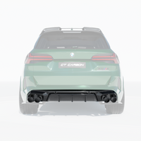 BMW F95 X5M 2019+ CARBON FIBRE DIFFUSER WITH CORNERS - CT DESIGN