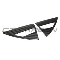 TESLA MODEL Y 2025+ FACELIFT DRY CARBON FIBRE CHARGING LAMP COVER - V1