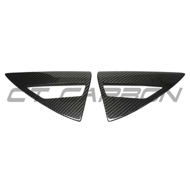 TESLA MODEL Y 2025+ FACELIFT DRY CARBON FIBRE CHARGING LAMP COVER - V1