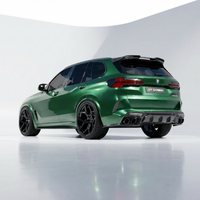 BMW F95 X5M 2019+ CARBON FIBRE DIFFUSER WITH CORNERS - CT DESIGN