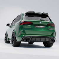 BMW F95 X5M 2019+ CARBON FIBRE DIFFUSER WITH CORNERS - CT DESIGN
