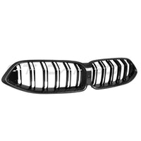 BMW 8 SERIES G14/G15/G16 2018-2023 CARBON FIBRE DOUBLE SLAT GRILLE-Accessories-CT CARBON-CT Carbon - High-quality carbon fiber and gloss black aerodynamic parts for premium sports and luxury vehicles.