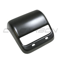 TESLA MODEL 3 & Y 2017-2023 CARBON FIBRE DOOR REAR AC TRIM COVER-Accessories-CT CARBON-CT Carbon - High-quality carbon fiber and gloss black aerodynamic parts for premium sports and luxury vehicles.