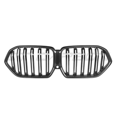 BMW X6 G06 DOUBLE SLAT CARBON FIBRE FRONT GRILLE-Grille-CT CARBON-CT Carbon - High-quality carbon fiber and gloss black aerodynamic parts for premium sports and luxury vehicles.