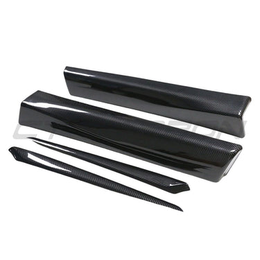 TESLA MODEL 3 2023+ CARBON FIBRE INTERIOR DOOR PANEL TRIM ADD ON-Accessories-CT CARBON-CT Carbon - High-quality carbon fiber and gloss black aerodynamic parts for premium sports and luxury vehicles.