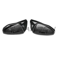 AUDI A6/S6/RS6 C8 2015-2025 CARBON FIBRE MIRRORS WITH LANE ASSIST - RHD
