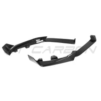 BMW X6 G06 LCI 2024+ CARBON FIBRE FRONT SPLITTER-Splitter-CT CARBON-CT Carbon - High-quality carbon fiber and gloss black aerodynamic parts for premium sports and luxury vehicles.