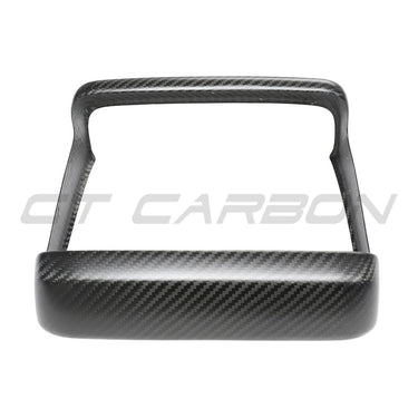 TESLA MODEL S 2021+ MATTE CARBON FIBRE REAR SCREEN ADD ON-Accessories-CT CARBON-CT Carbon - High-quality carbon fiber and gloss black aerodynamic parts for premium sports and luxury vehicles.