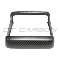 TESLA MODEL S 2021+ MATTE CARBON FIBRE REAR SCREEN ADD ON-Accessories-CT CARBON-CT Carbon - High-quality carbon fiber and gloss black aerodynamic parts for premium sports and luxury vehicles.