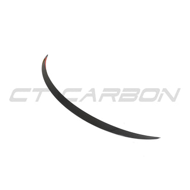 TESLA MODEL 3 2023+ CARBON FIBRE SPOILER - V1-Spoiler-CT CARBON-CT Carbon - High-quality carbon fiber and gloss black aerodynamic parts for premium sports and luxury vehicles.