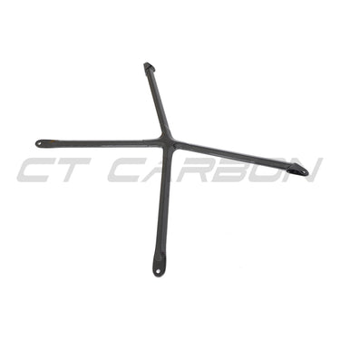 AUDI R8 COUPE 2015-2024 CARBON FIBRE STRUT BRACE-Accessories-CT CARBON-CT Carbon - High-quality carbon fiber and gloss black aerodynamic parts for premium sports and luxury vehicles.